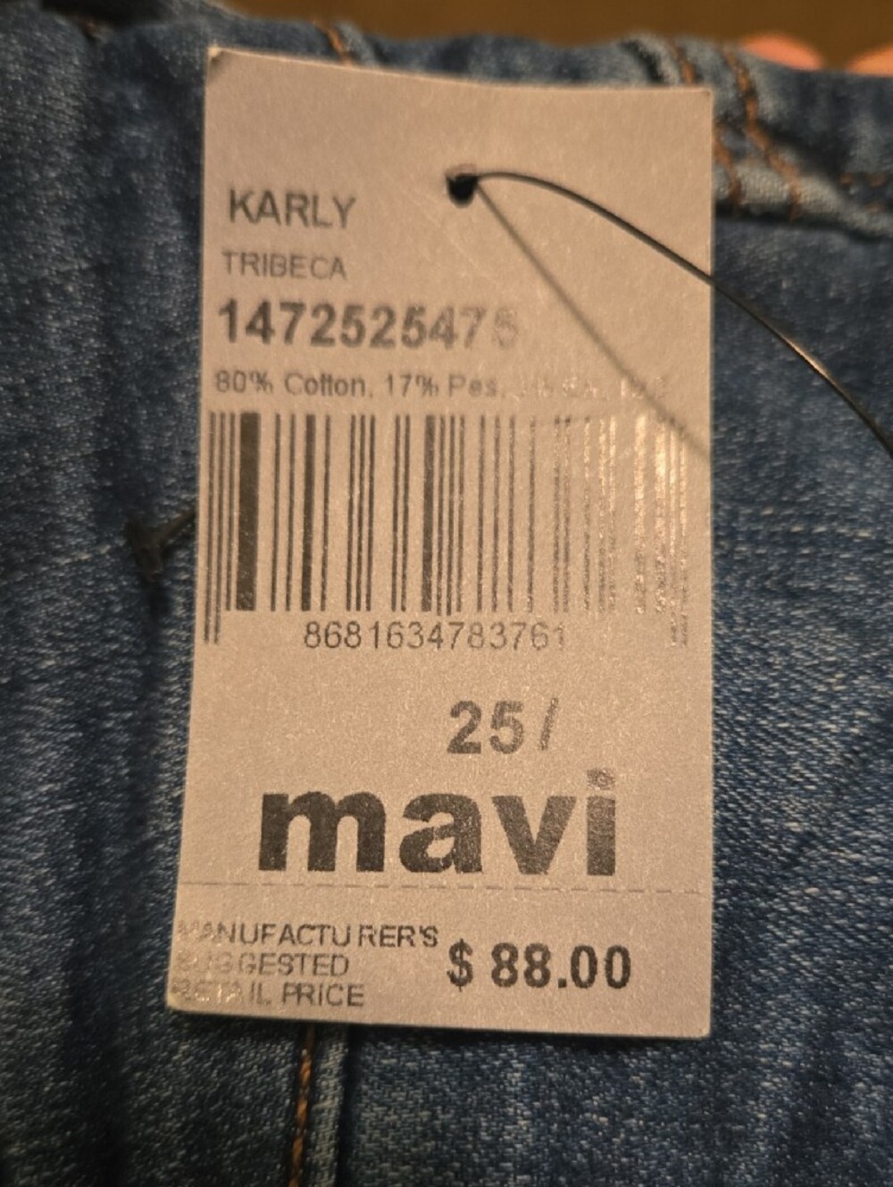 Mavi Medium Blue Rolled Cuff Denim Bermuda Shorts - Picture 10 of 10